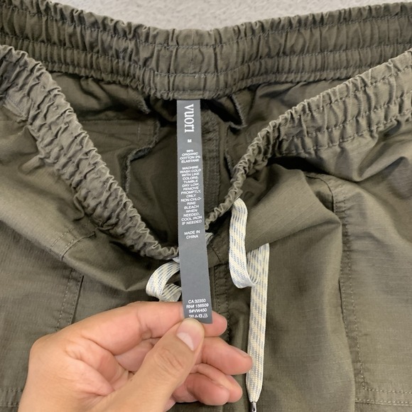 Vuori Ripstop Pant Womens Medium Olive Green VW450 Drawstring 28" Inseam Hiking - Picture 2 of 13